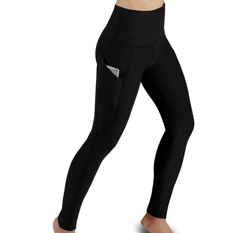 Womens High Waist Elastic Workout Yoga Leggings