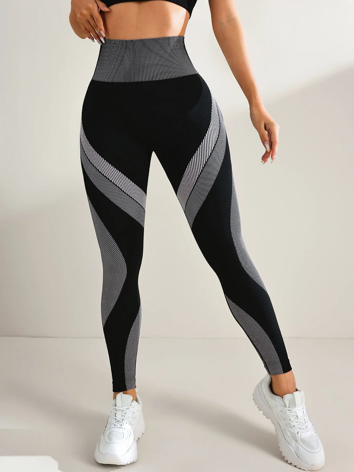Women’s Seamless Yoga Leggings – Tummy Control High Waist