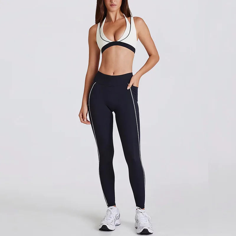 2 Pieces Women's Tracksuit Yoga Set
