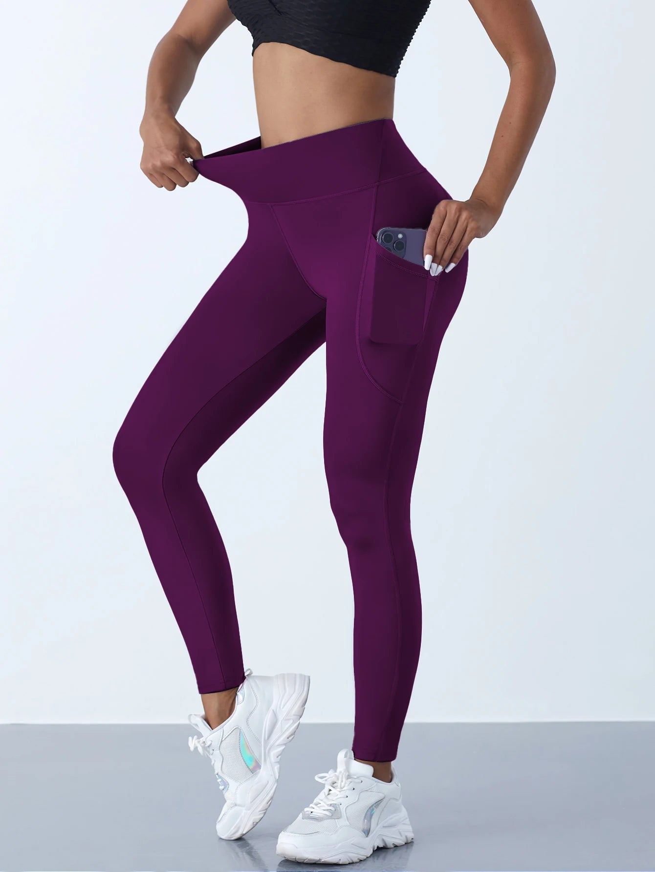 Womens High Waist Leggings Stretch Yoga Pants