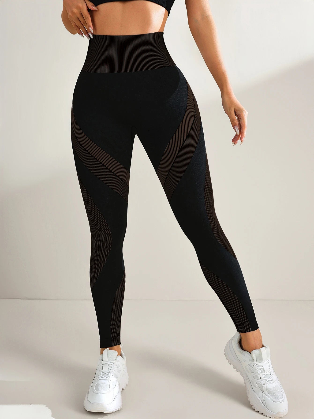 Women’s Seamless Yoga Leggings – Tummy Control High Waist
