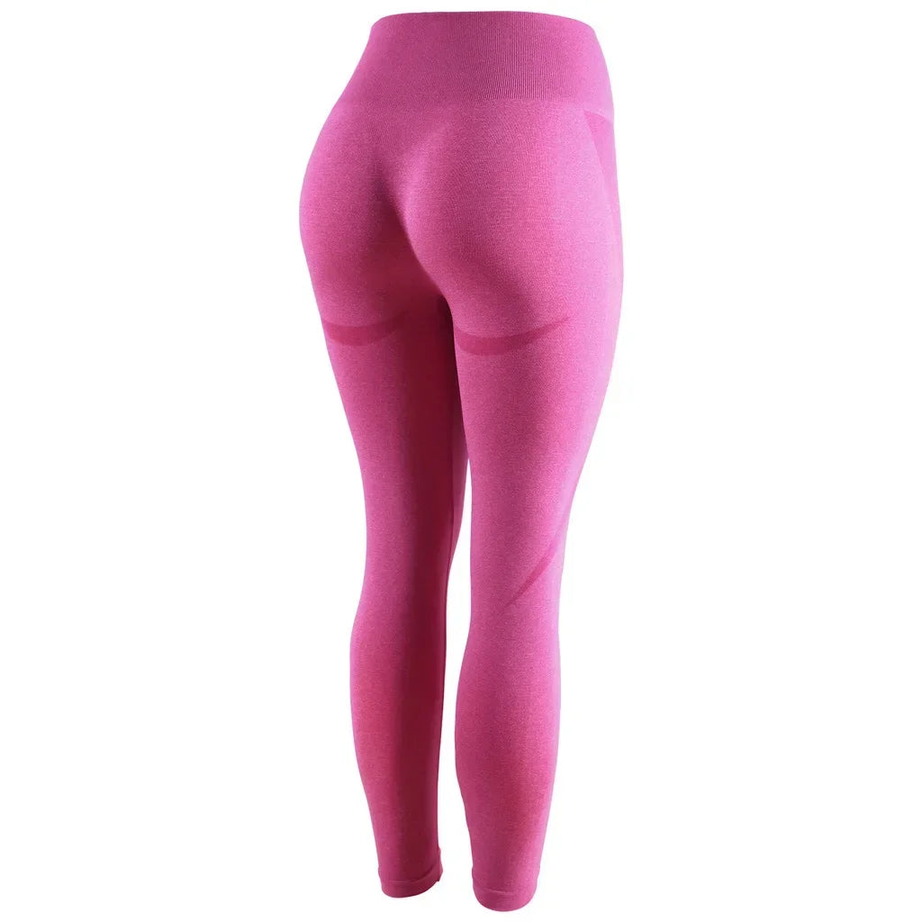 Women Solid Yoga Leggings Gym Running Leggings