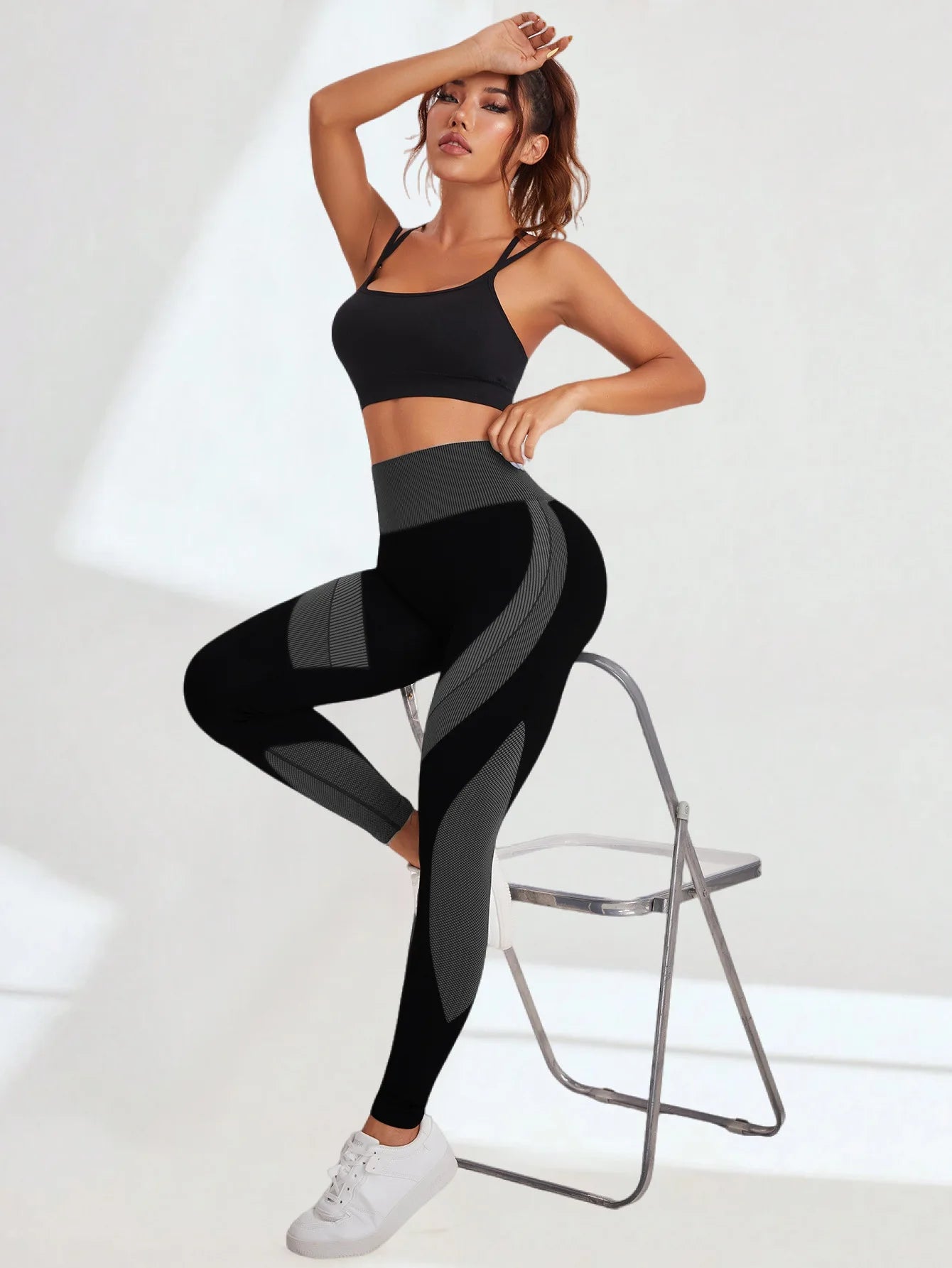 Women’s Seamless Yoga Leggings – Tummy Control High Waist