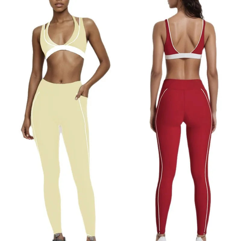 2 Pieces Women's Tracksuit Yoga Set