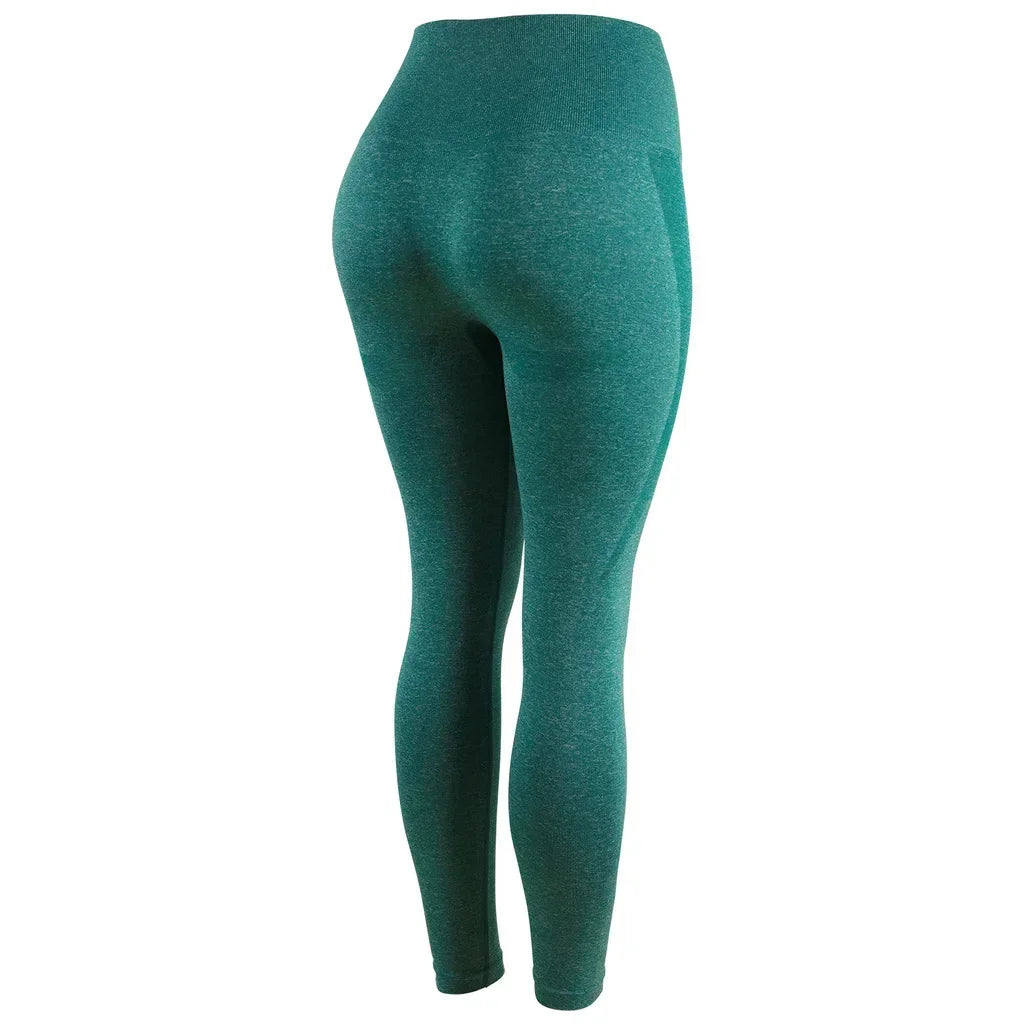 Women Solid Yoga Leggings Gym Running Leggings