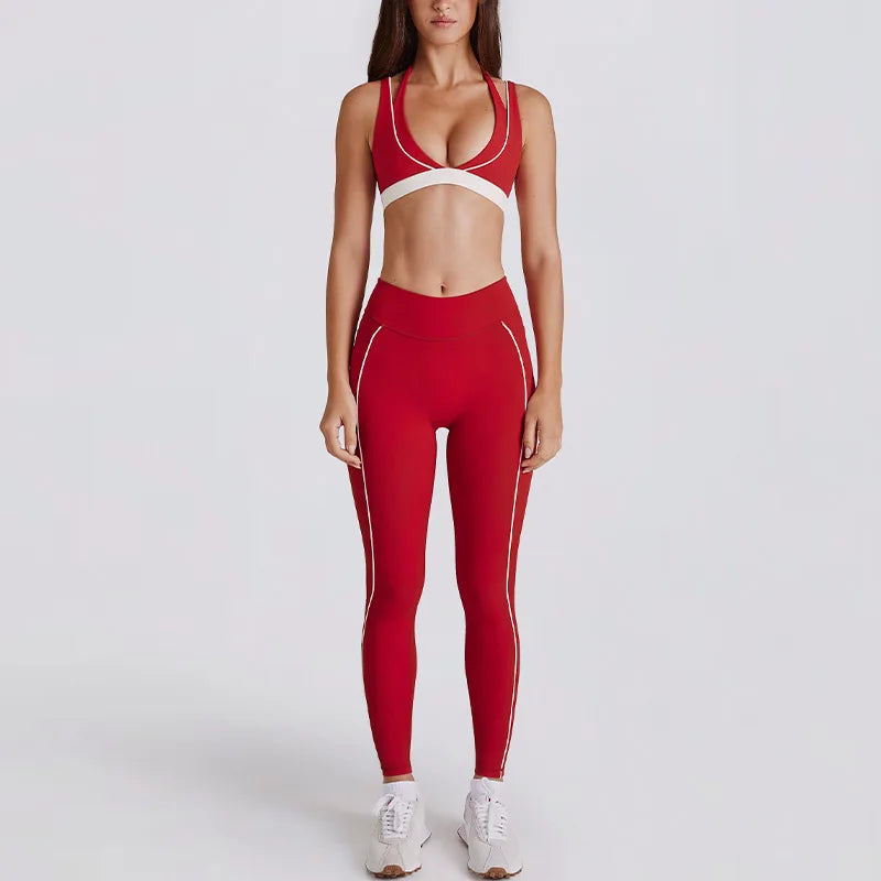 2 Pieces Women's Tracksuit Yoga Set