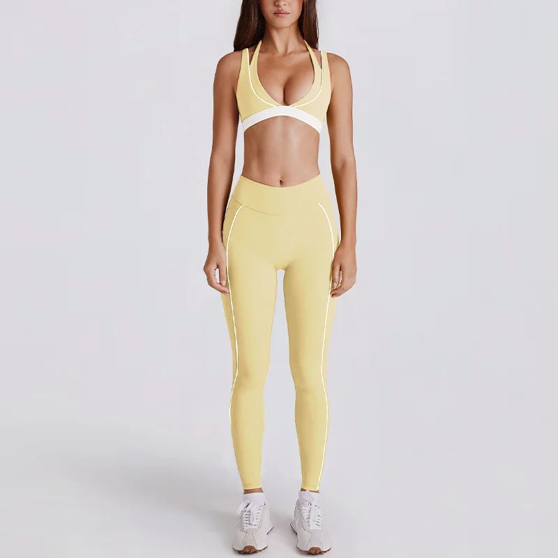 2 Pieces Women's Tracksuit Yoga Set