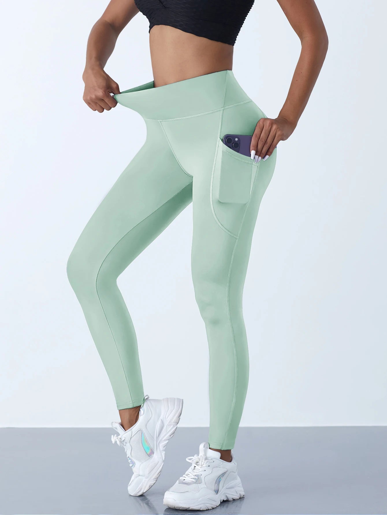 Womens High Waist Leggings Stretch Yoga Pants