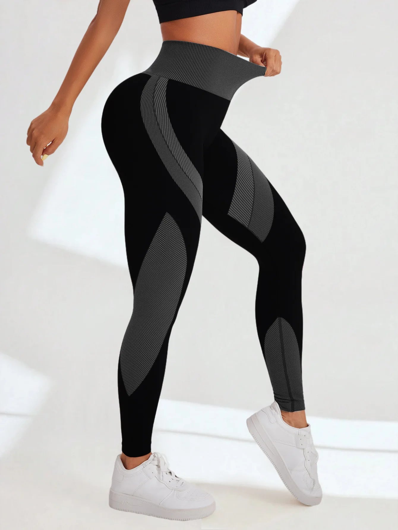 Women’s Seamless Yoga Leggings – Tummy Control High Waist