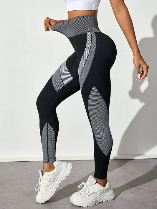 Women’s Seamless Yoga Leggings – Tummy Control High Waist