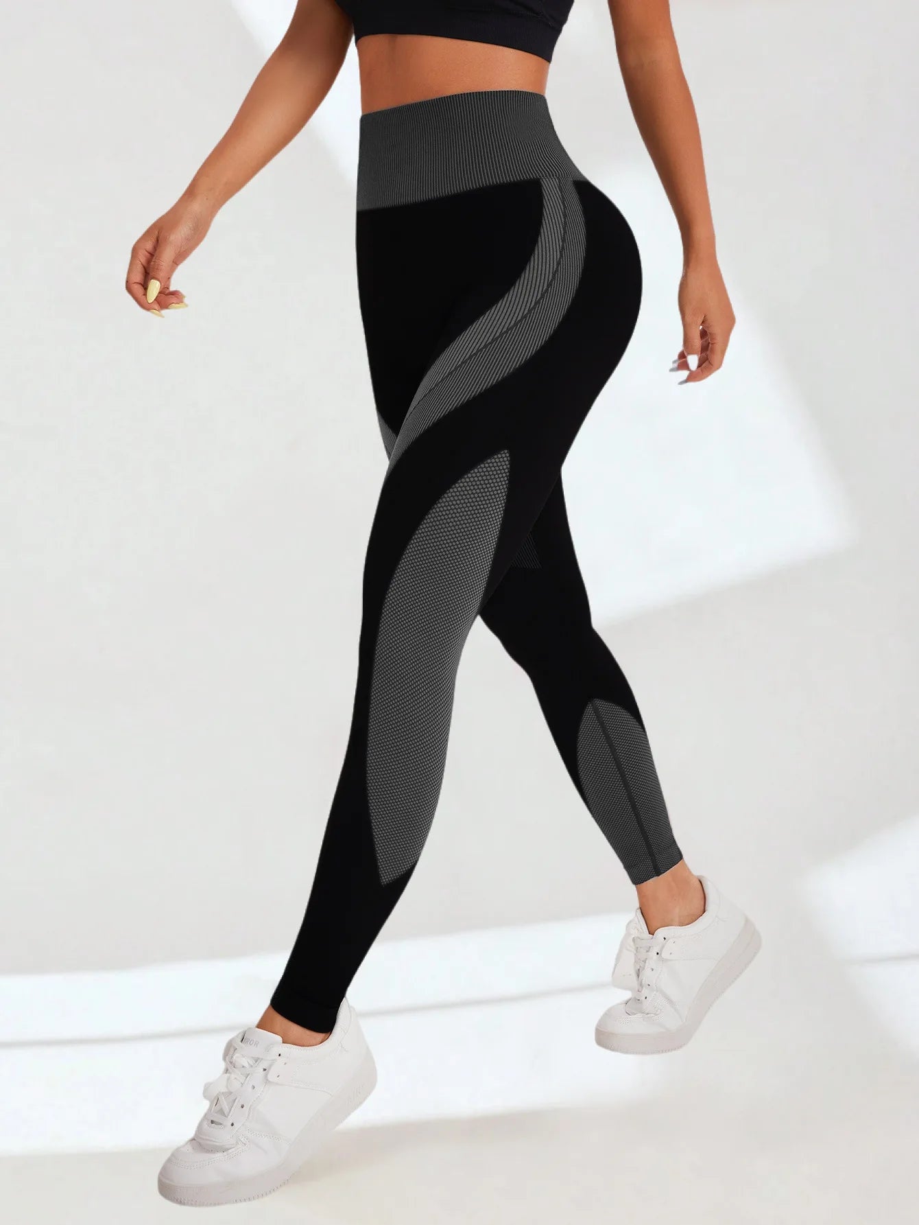 Women’s Seamless Yoga Leggings – Tummy Control High Waist
