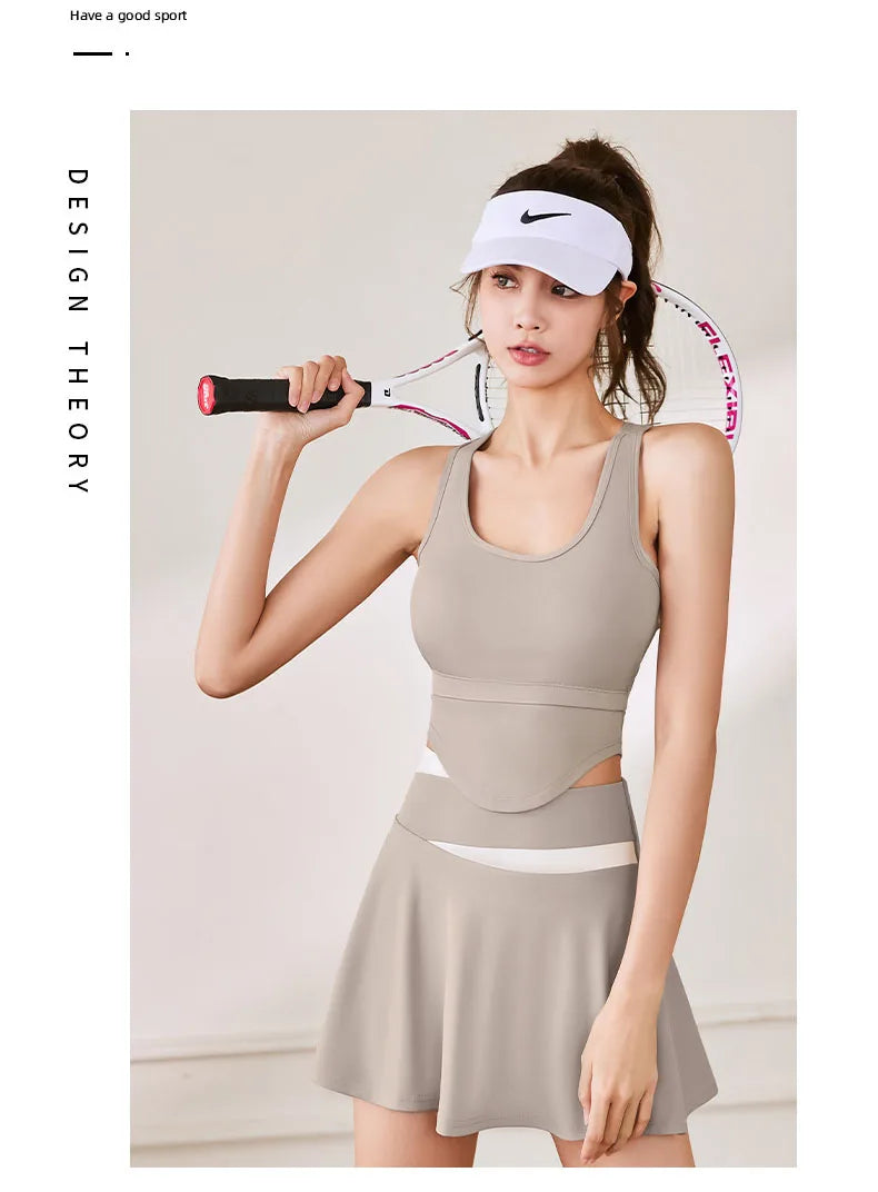 Women’s Sports Bra – U Neck Seamless Gym & Workout Vest