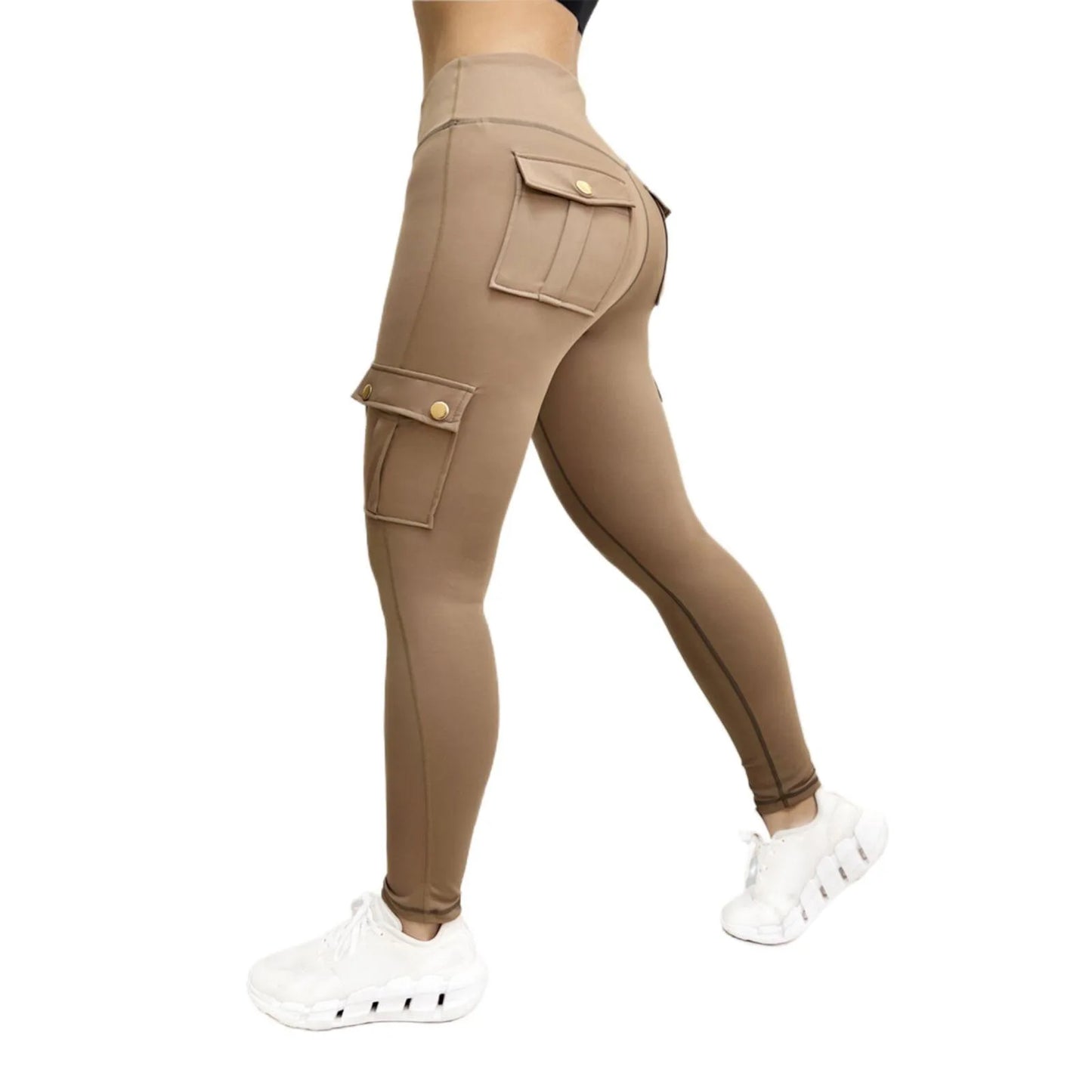 Womens High Waist Gym Leggings With Pockets