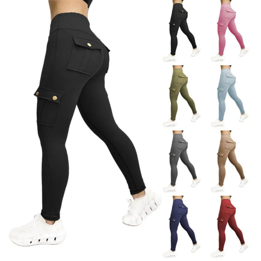 Womens High Waist Gym Leggings With Pockets