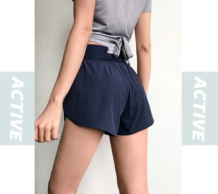 Women's High-Waisted Loose Workout Shorts Quick-Dry Shorts