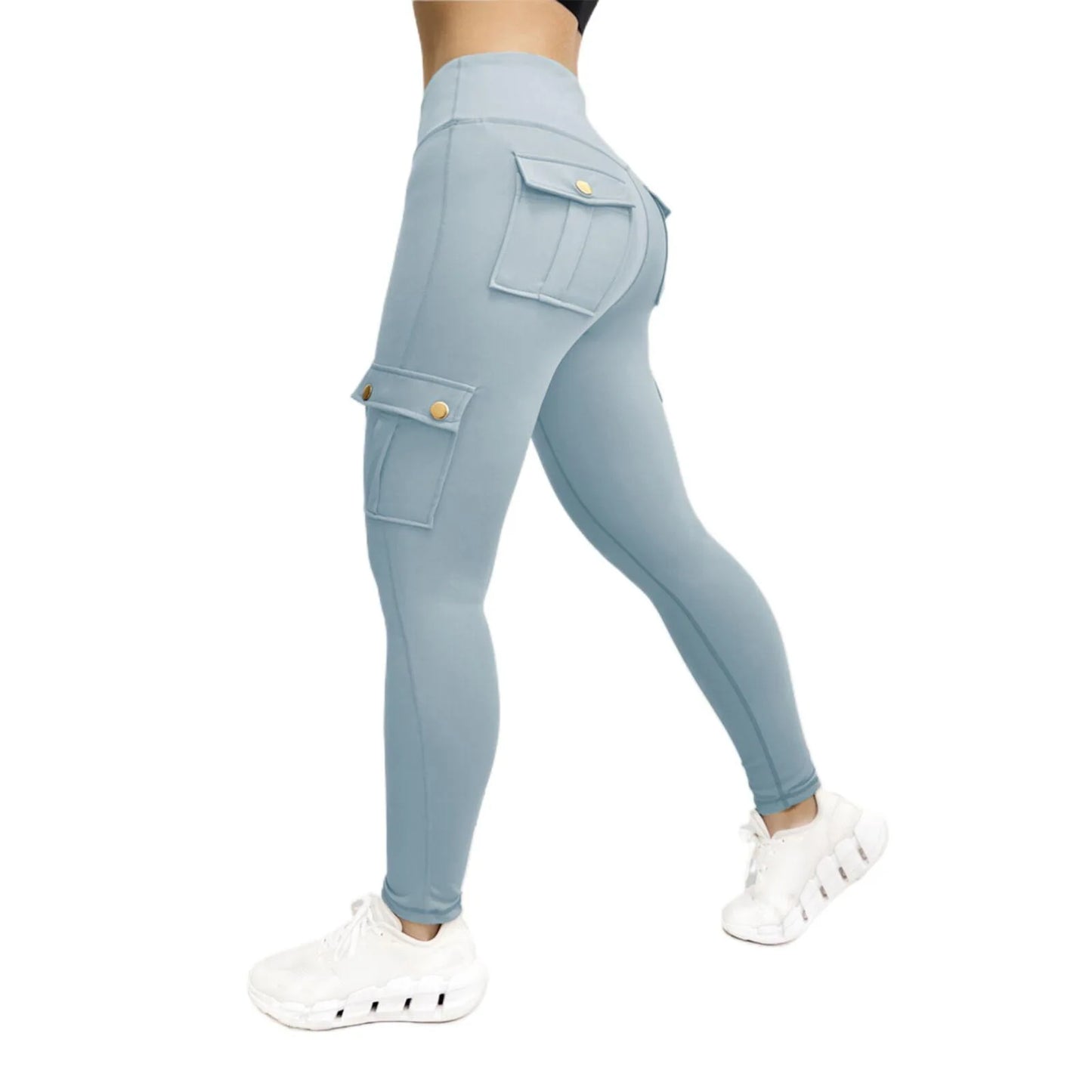 Womens High Waist Gym Leggings With Pockets