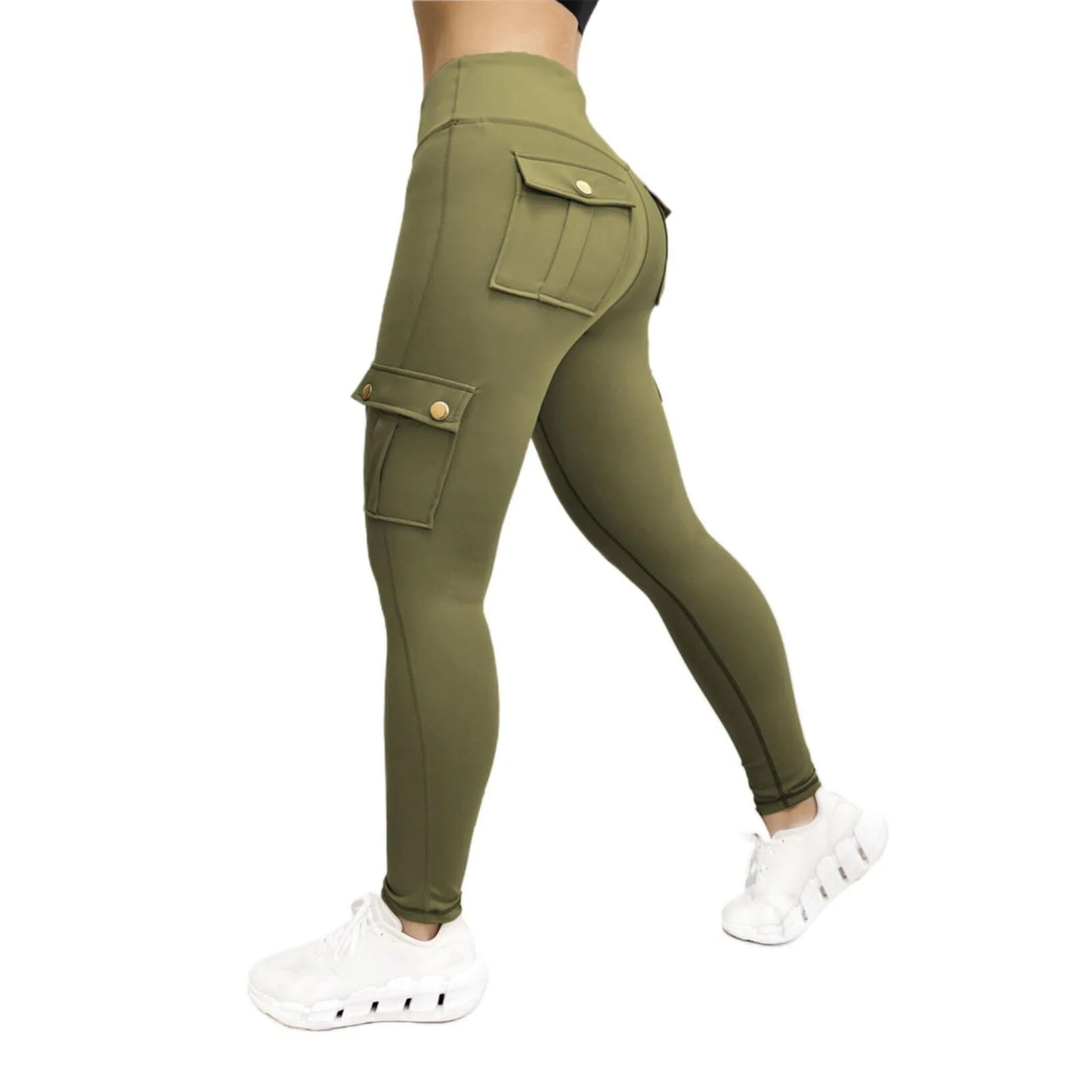 Womens High Waist Gym Leggings With Pockets