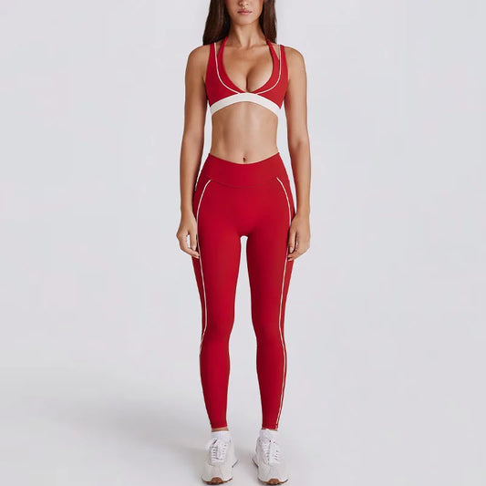 2 Pieces Women's Tracksuit Yoga Set
