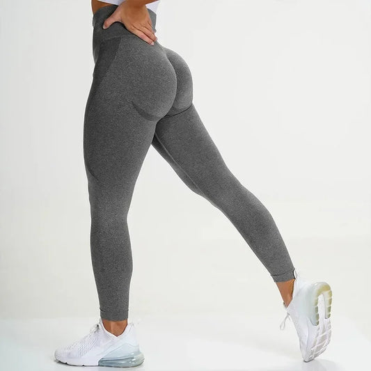 Women Solid Yoga Leggings Gym Running Leggings