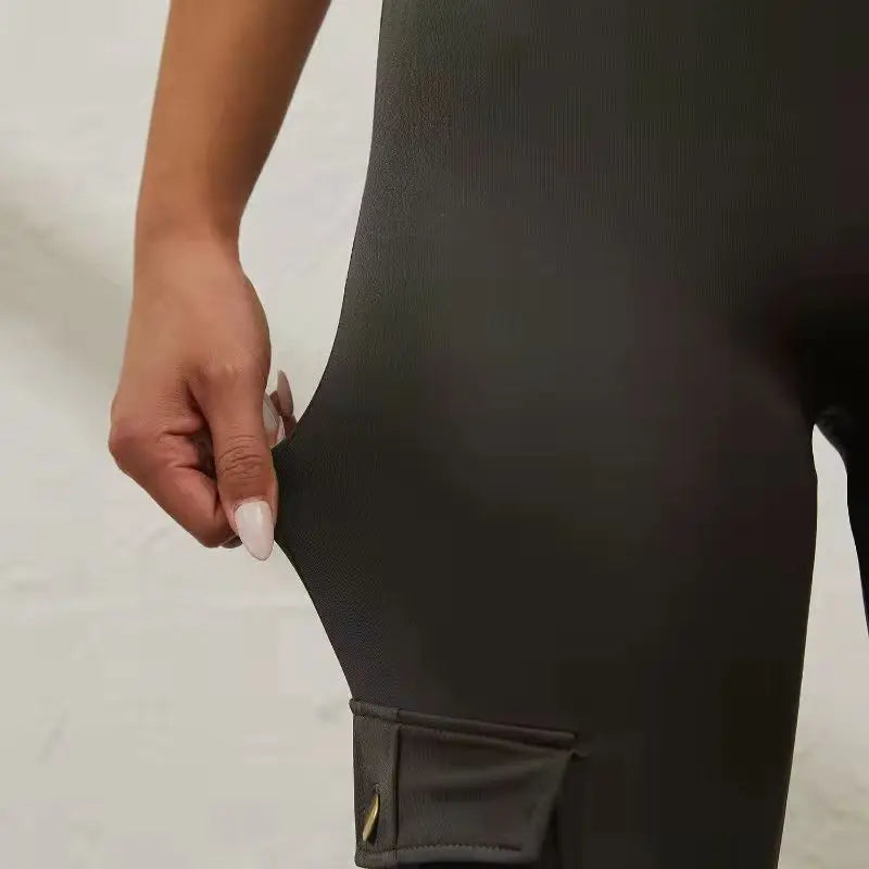 Womens High Waist Gym Leggings With Pockets
