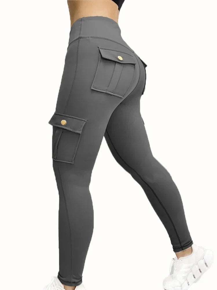 Womens High Waist Gym Leggings With Pockets