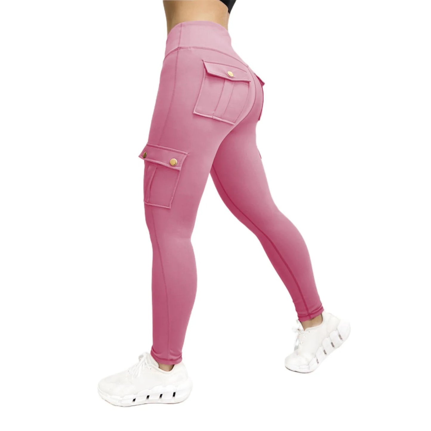 Womens High Waist Gym Leggings With Pockets